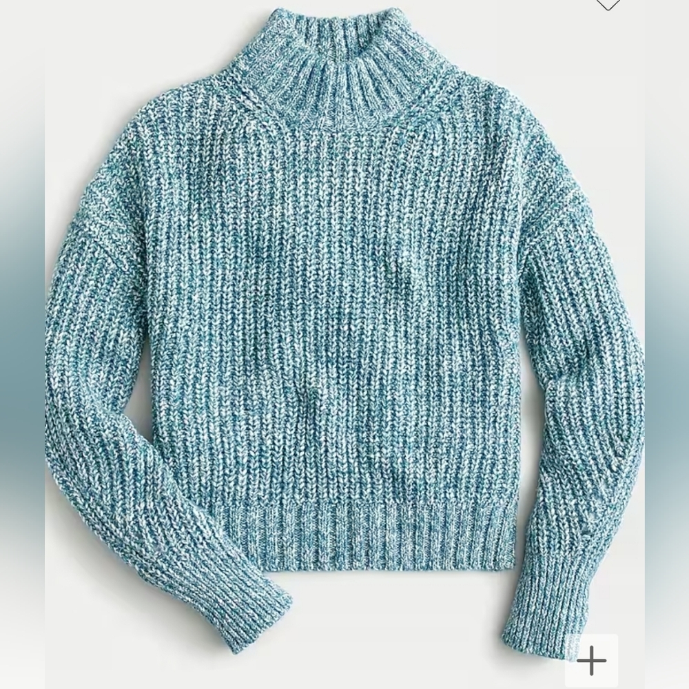 J. Crew mockneck marled Donegal sweater